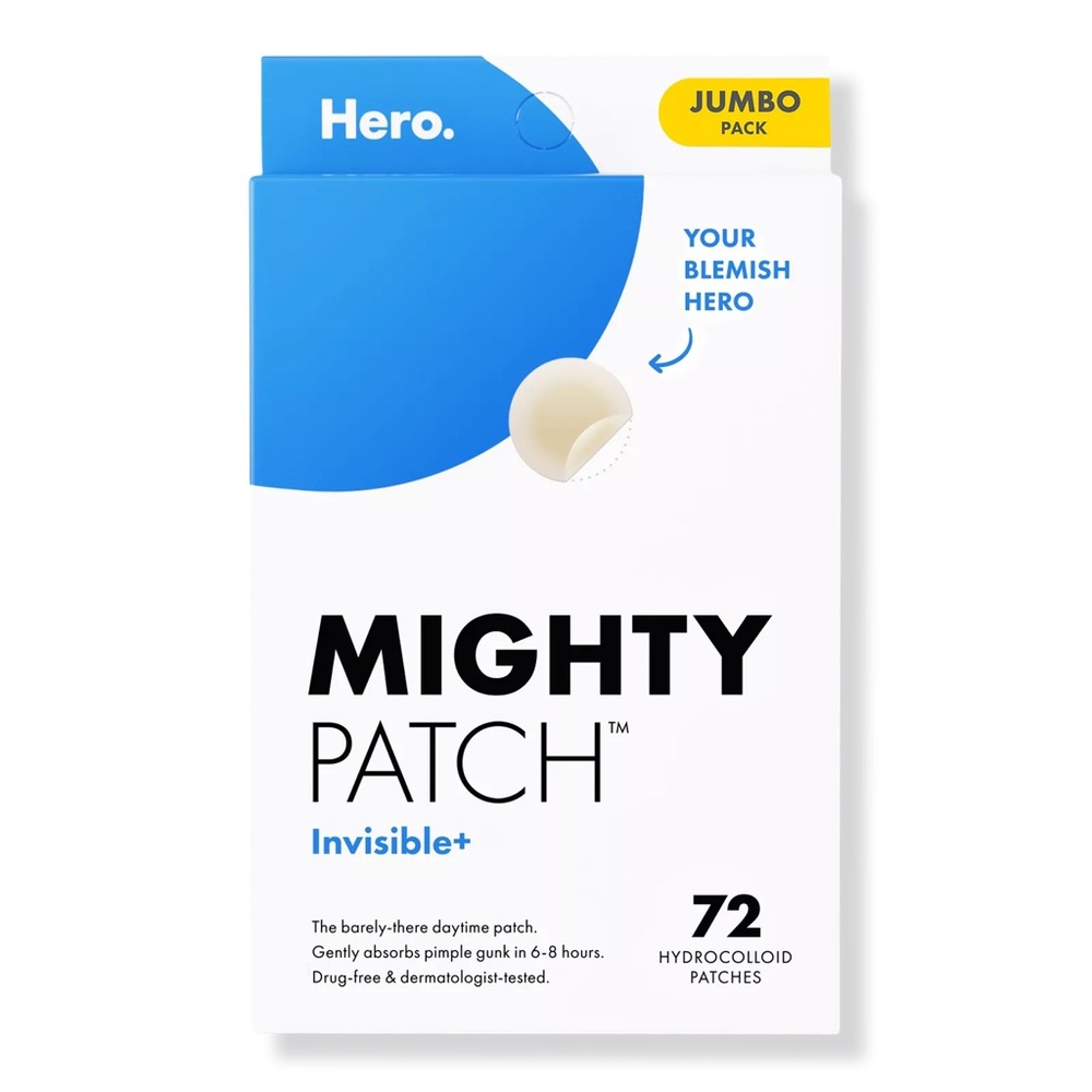 NIB Hero Cosmetics Mighty Patch Invisible+ Daytime Hydrocolloid Acne Patches 72